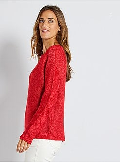 Maglione a maglia punto legaccio - Kiabi