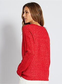 Maglione a maglia punto legaccio - Kiabi