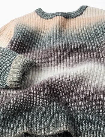 Maglione a maglia spessa con effetto sfumato