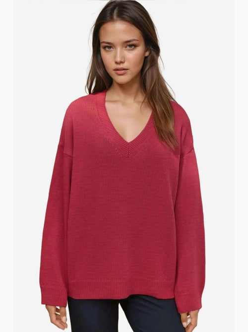 Maglione a maglia spessa con scollo a v hiccup - Kiabi