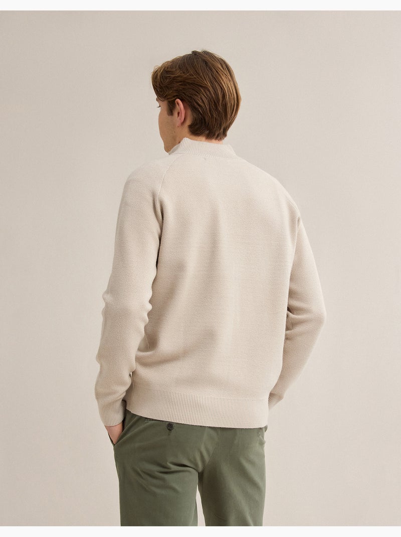 Maglione a maglia waffle, MO Fashion Beige - Kiabi