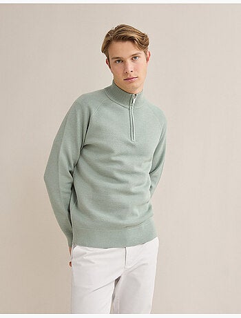 Maglione a maglia waffle, MO Fashion