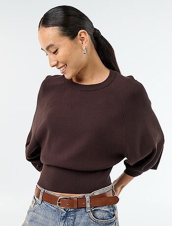 Maglione a maniche corte 3/4