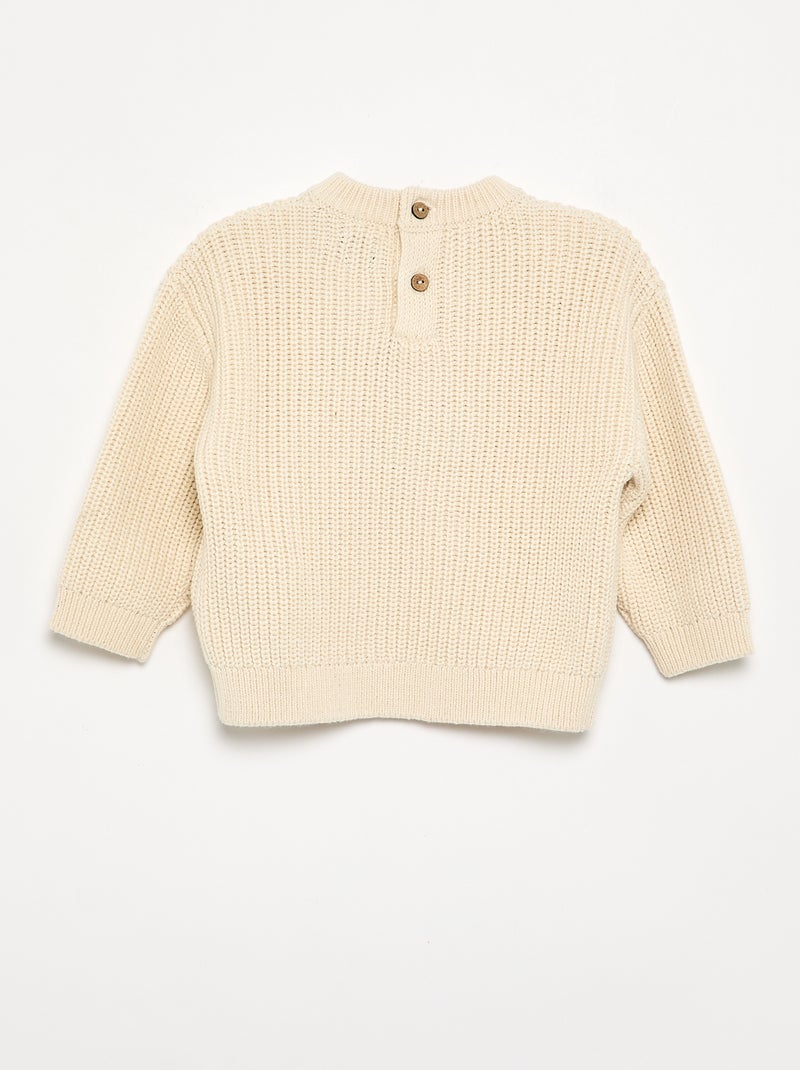 Maglione a maniche lunghe Beige - Kiabi