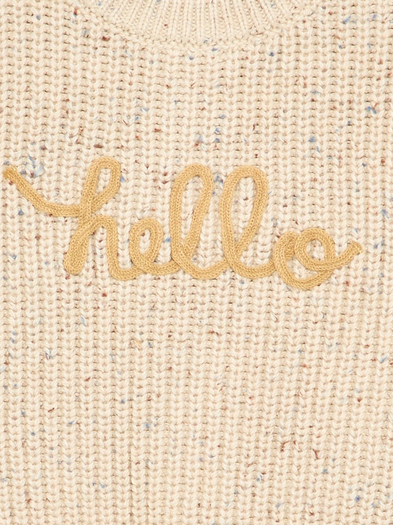 Maglione a maniche lunghe Beige - Kiabi