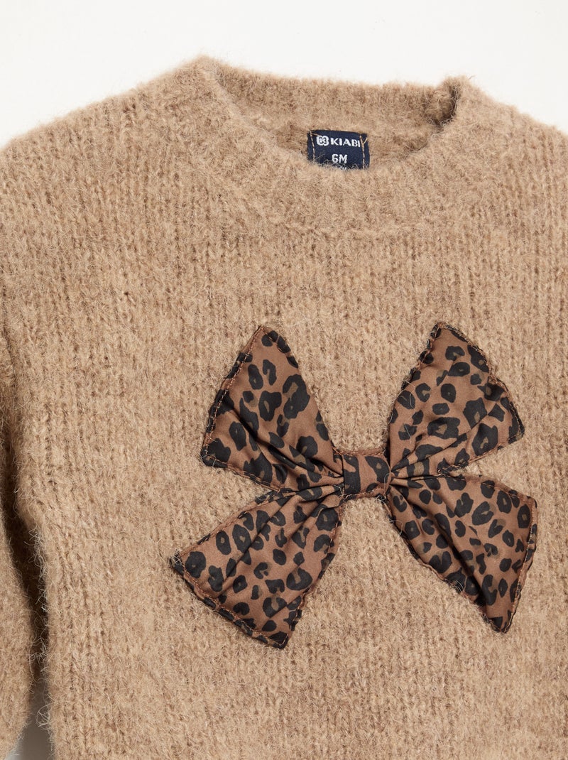 Maglione a maniche lunghe Beige - Kiabi