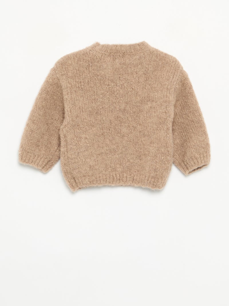 Maglione a maniche lunghe Beige - Kiabi