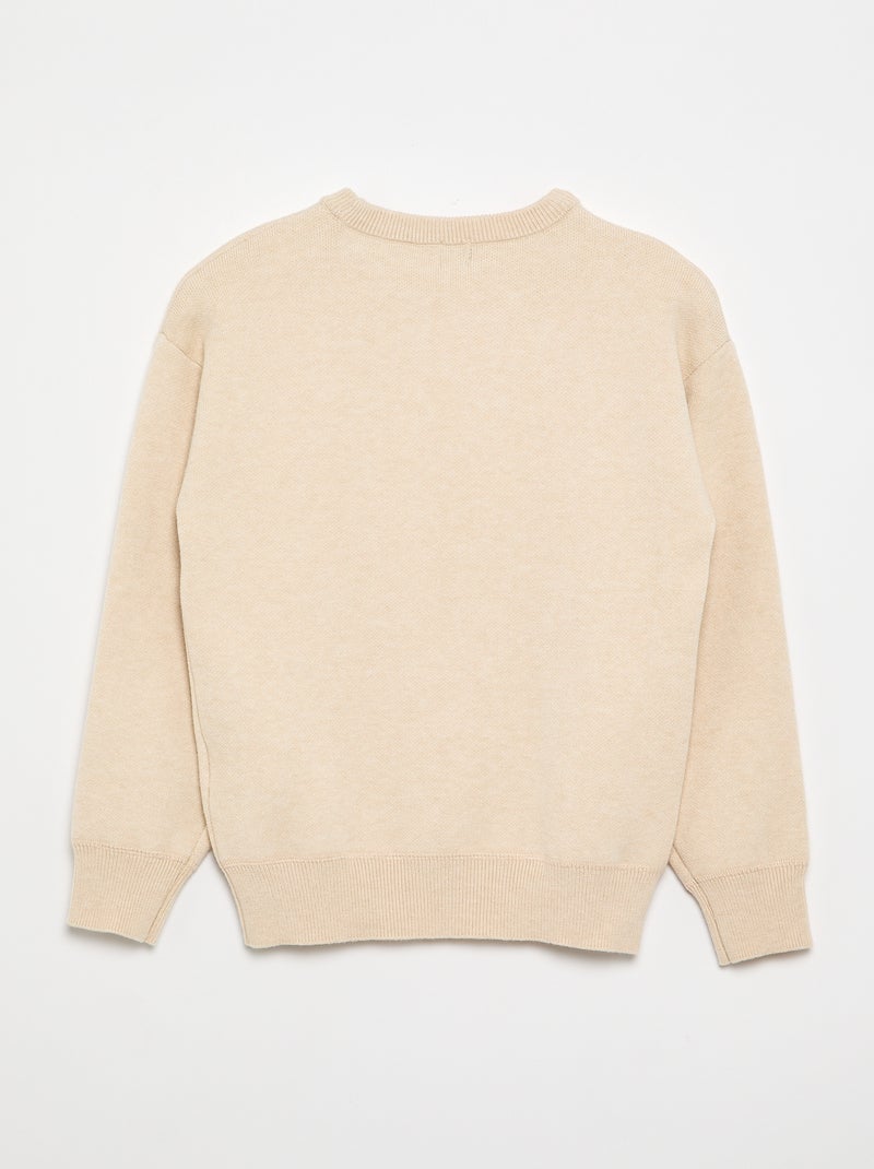 Maglione a maniche lunghe Beige - Kiabi