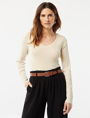 Maglione a maniche lunghe con scollo a V 'JDY'