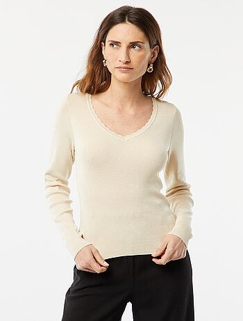 Maglione a maniche lunghe con scollo a V 'JDY'