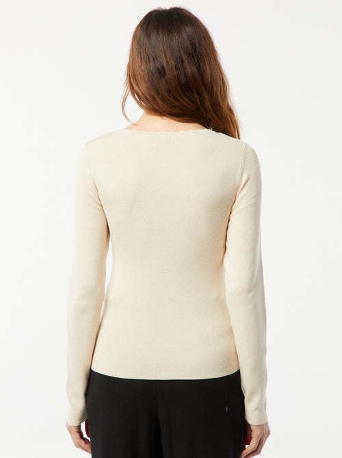 Maglione a maniche lunghe con scollo a V 'JDY' - Kiabi