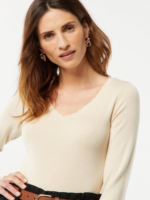 Maglione a maniche lunghe con scollo a V 'JDY' - Kiabi