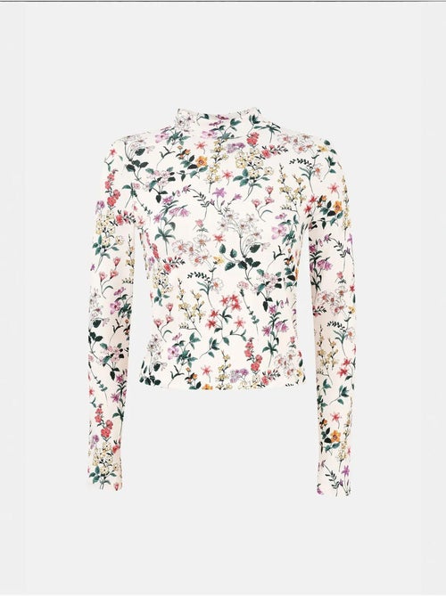 Maglione a maniche lunghe con stampa floreale hiccup - Kiabi Maglione a maniche lunghe con stampa floreale hiccup - Kiabi