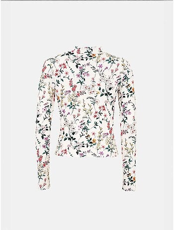 Maglione a maniche lunghe con stampa floreale