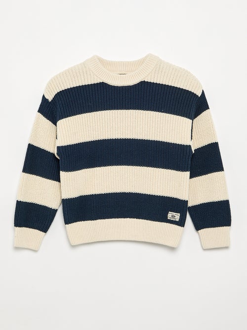 Maglione a maniche lunghe e a righe - Kiabi