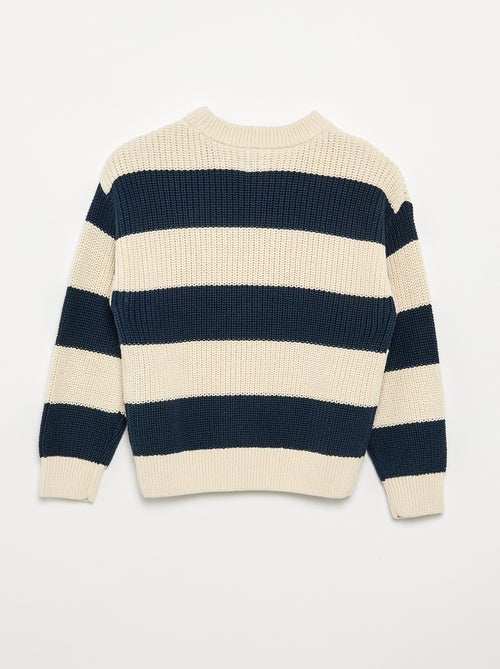Maglione a maniche lunghe e a righe - Kiabi