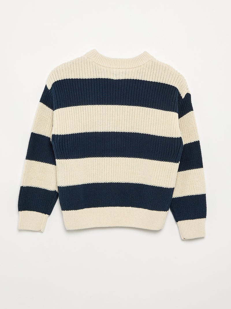 Maglione a maniche lunghe e a righe Blu - Kiabi