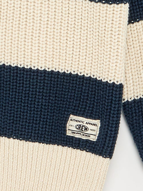 Maglione a maniche lunghe e a righe - Kiabi