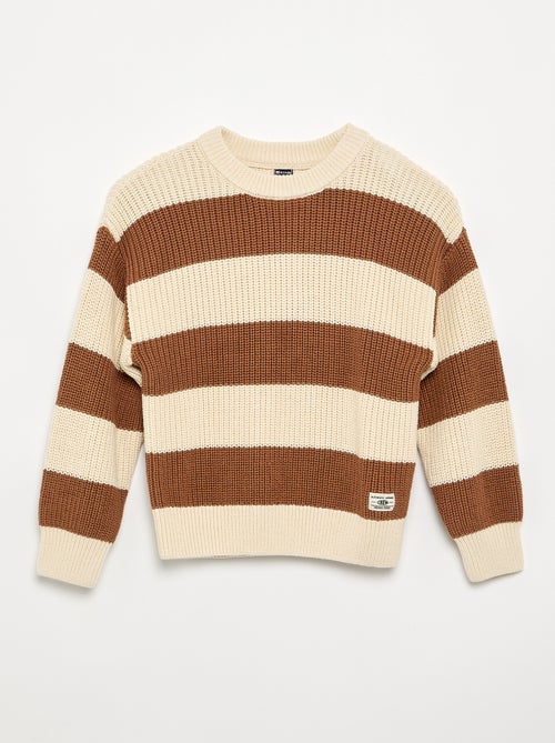 Maglione a maniche lunghe e a righe - Kiabi
