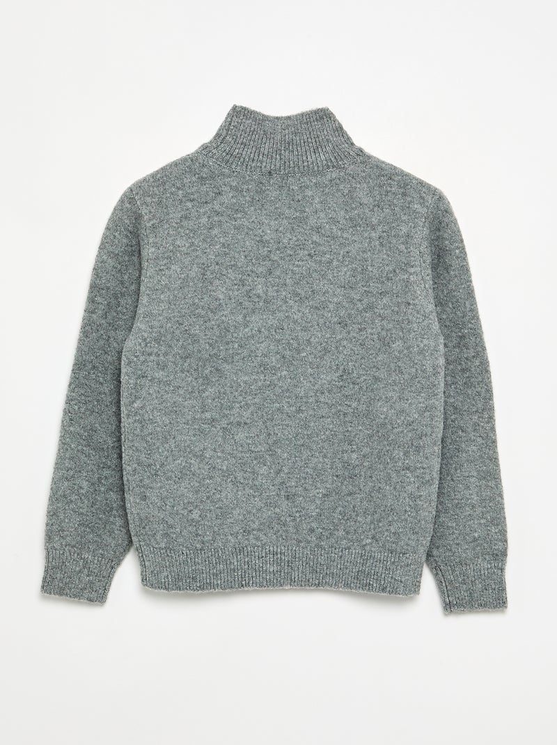 Maglione a maniche lunghe e collo alto Grigio - Kiabi