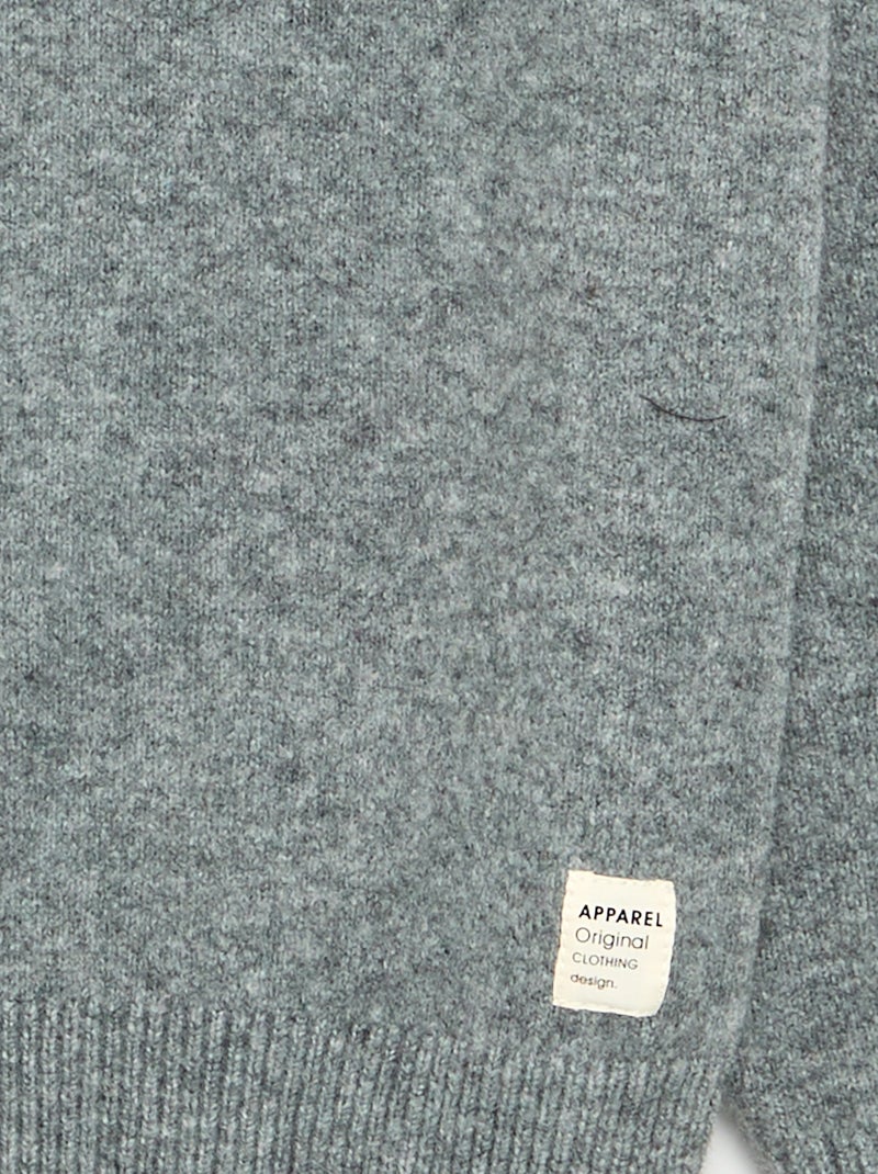 Maglione a maniche lunghe e collo alto Grigio - Kiabi