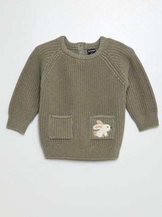 Maglione a maniche lunghe lavorato a maglia