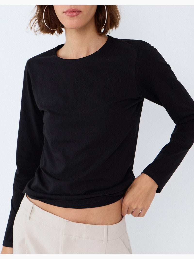 Maglione a maniche lunghe, mo fashion Nero - Kiabi