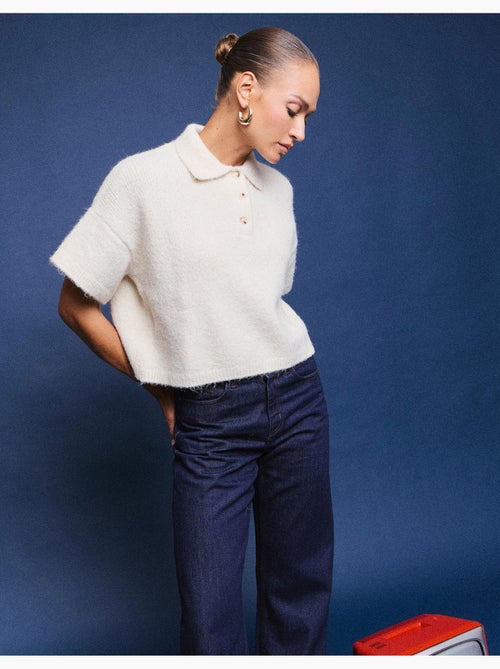 Maglione a polo con collo, mo fashion - Kiabi Maglione a polo con collo, mo fashion - Kiabi