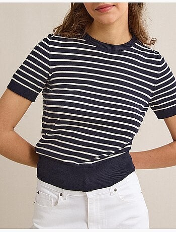 Maglione a righe a maglia, MO Fashion