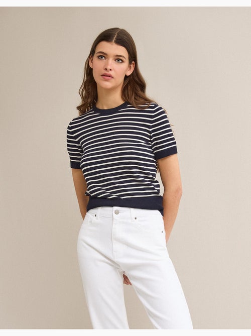 Maglione a righe a maglia, MO Fashion - Kiabi Maglione a righe a maglia, MO Fashion - Kiabi