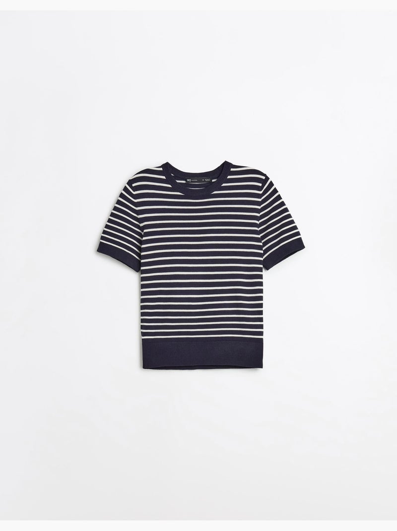 Maglione a righe a maglia, MO Fashion Blu - Kiabi