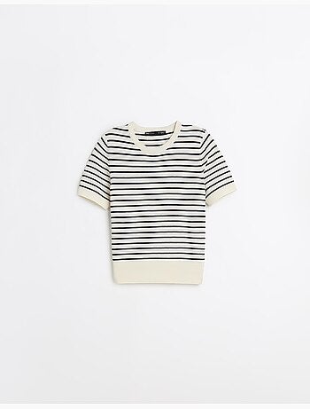 Maglione a righe a maglia, MO Fashion