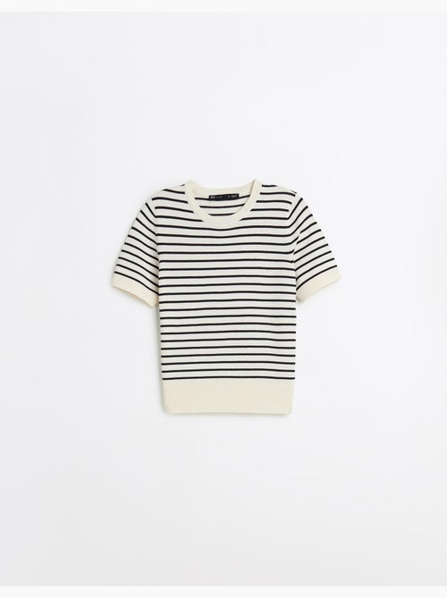 Maglione a righe a maglia, MO Fashion - Kiabi Maglione a righe a maglia, MO Fashion - Kiabi