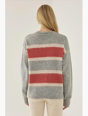 Maglione a righe colorate dalla vestibilità relaxed hiccup