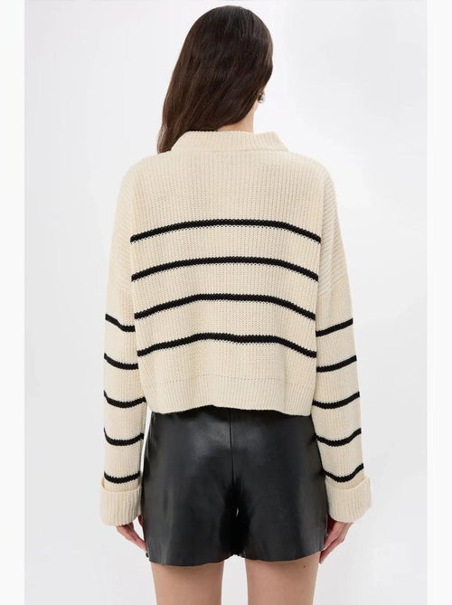 Maglione a righe con cerniera hiccup - Kiabi