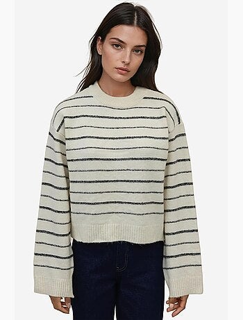 Maglione a righe con girocollo soft touch hiccup
