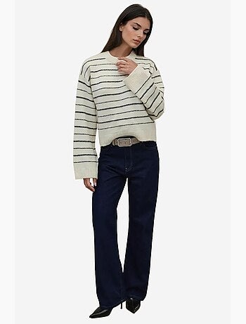 Maglione a righe con girocollo soft touch hiccup