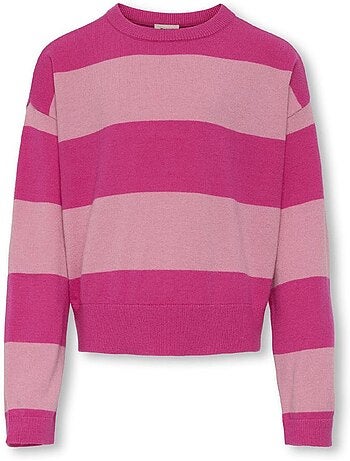 Maglione a Righe da Bambina Kids ONLY Girocollo