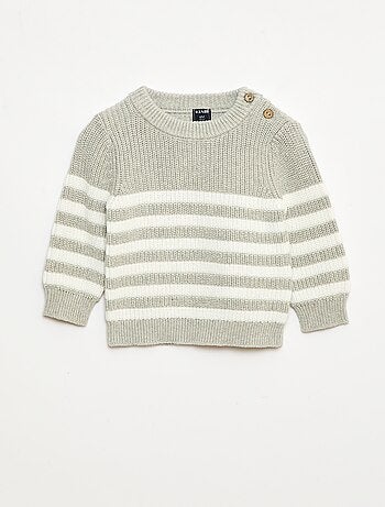 Maglioncino a righe in cotone