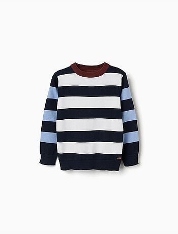 Maglione a righe in maglia