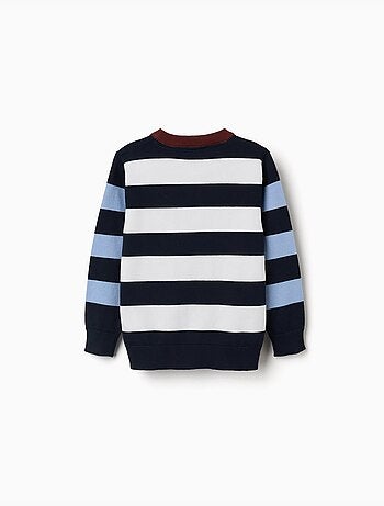 Maglione a righe in maglia