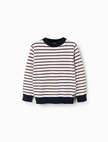 Maglione a righe in maglia