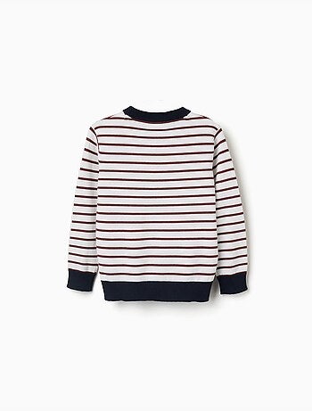 Maglione a righe in maglia