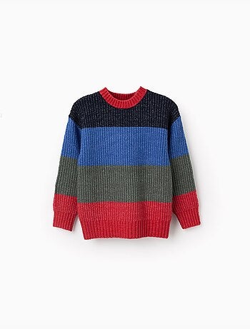 Maglione a righe in maglia