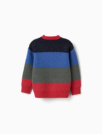 Maglione a righe in maglia