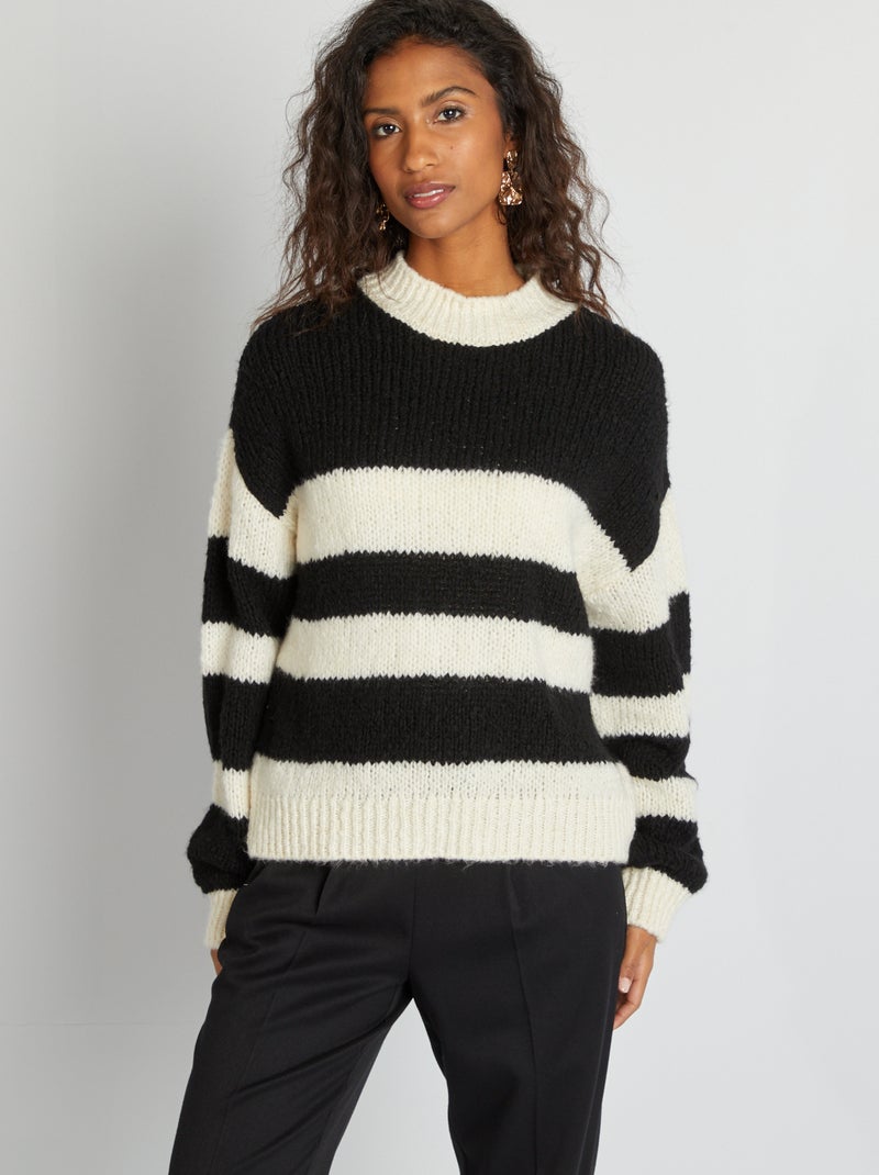 Maglione a righe JDY NERO - Kiabi