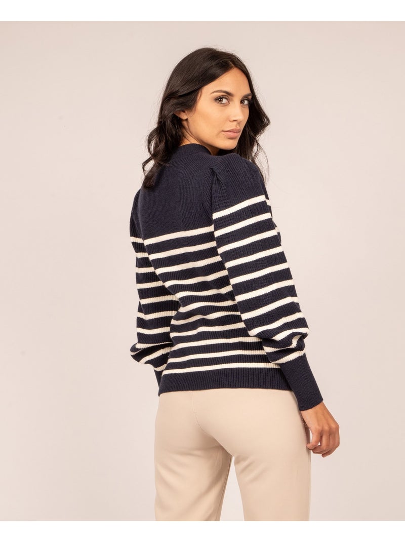 Maglione a righe KERVIGNAC Blu marino - Kiabi