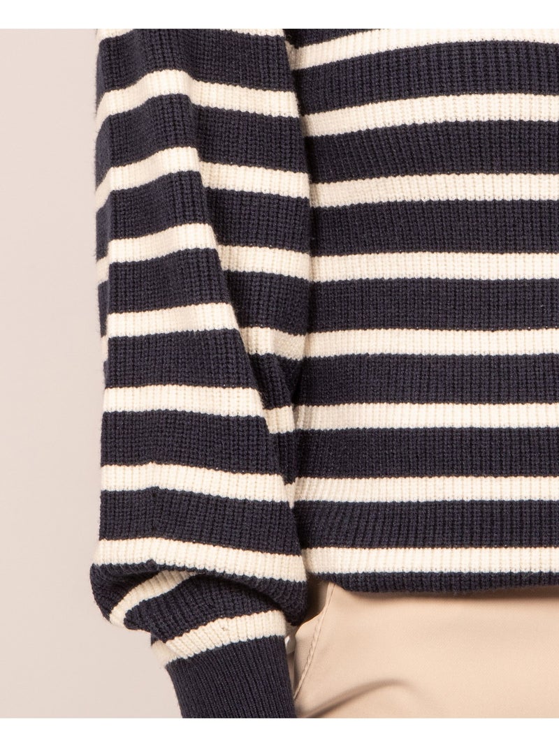 Maglione a righe KERVIGNAC Blu marino - Kiabi