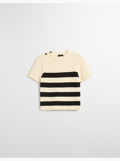 Maglione a righe lavorate a maglia, MO Fashion - Kiabi Maglione a righe lavorate a maglia, MO Fashion - Kiabi