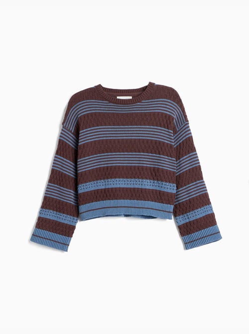 Maglione a righe lavorate a maglia, mo fashion - Kiabi